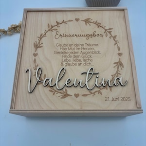 Memory box - wedding gift - birth gift - wooden box - keepsakes for eternity - birthday - love in a box