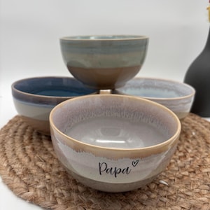 Tazón de cereales - personalizado - regalo perfecto - accesorios de cocina - vajilla - tazón colorido - gres - desayuno - tazón - sopa