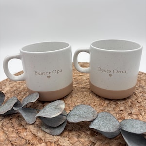 Tasse à café avec anse - tasse à café personnalisée - avec cœur - faite à la main pour les amateurs de café - cadeau unique