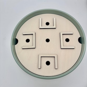 Activity board spiral - labyrinth - fine motor skills Montessori game - made of wood