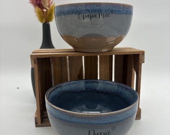Müslischale - personalisiert - perfektes Geschenk - Küchenzubehör - Geschirr - Schale bunt - steinzeug - Frühstück - Schüssel - Suppe