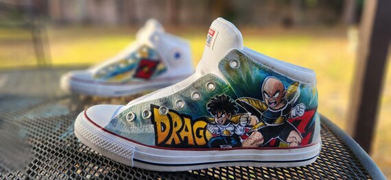 Custom Hand-painted High Top Sneakers, Personalized Design  display picture 3