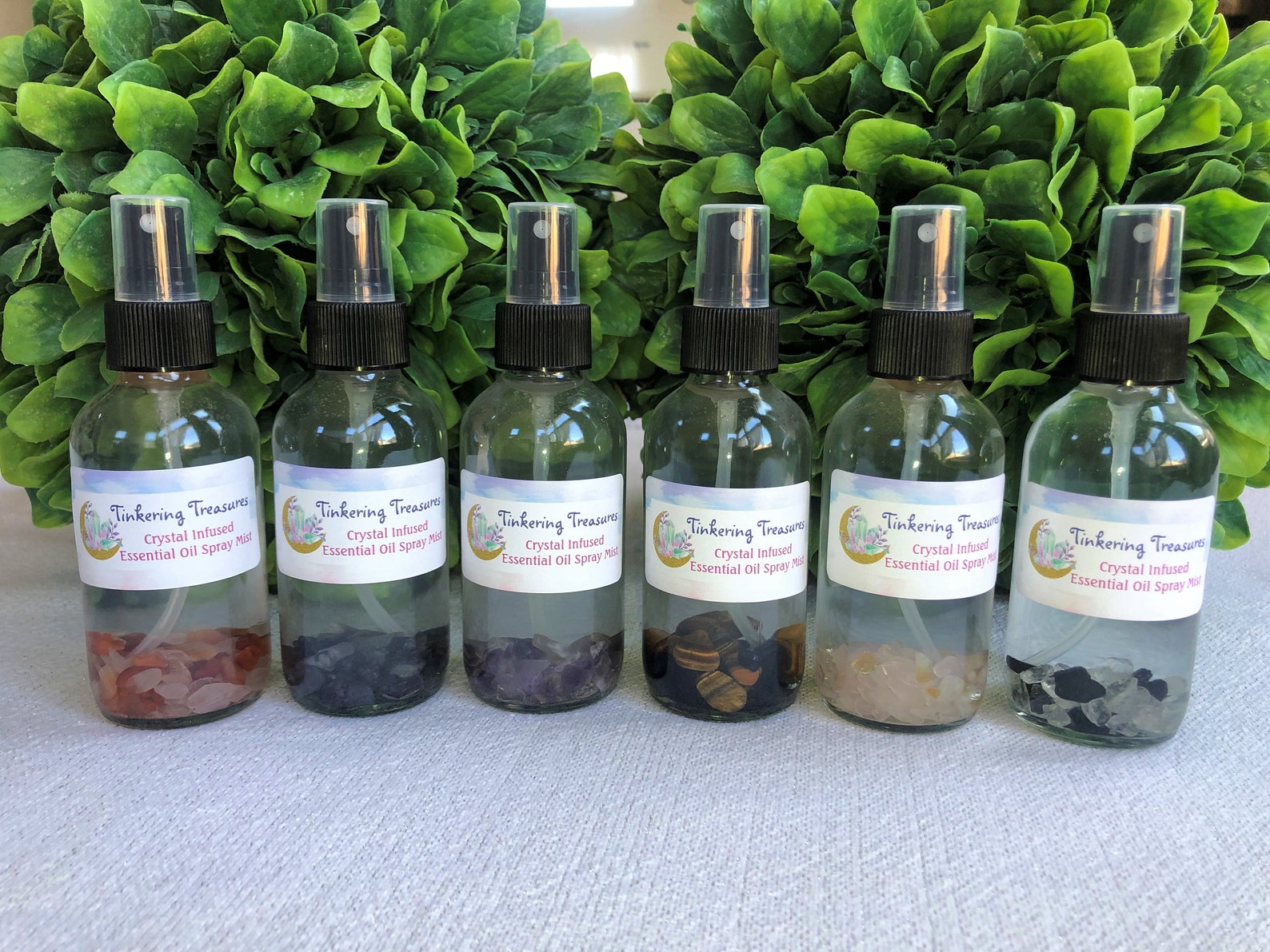 Crystal Infused Essential Oil Room Spray Mist Aromatherapy Etsy