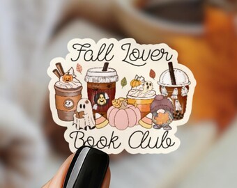 Fall Book Club Sticker: Spooky Season Pumpkin Spice Vinyl