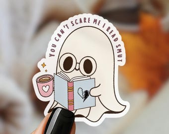 Ghost Reading Smut Sticker: Spooky Fall Reader Gift