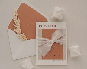 Invitation Ribbon Kit | 1.5" White Silk Chiffon Ribbon, Bulk Ribbon for DIY Wedding Invitations, Gift Wrapping, and Floral Design