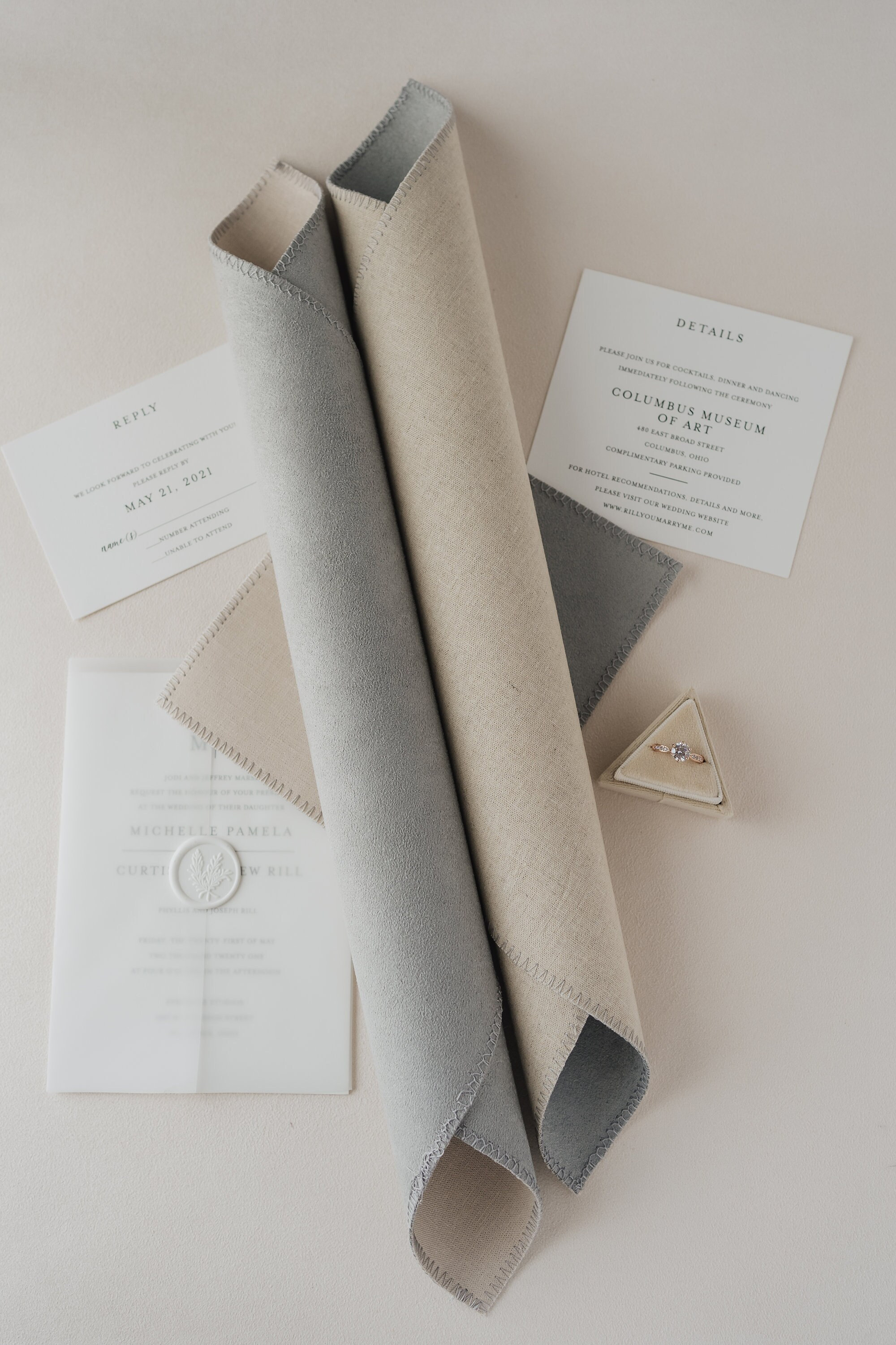 Silver Suede Styling Mat - 2 Sizes - Double Sided Gray Suede and Natu…