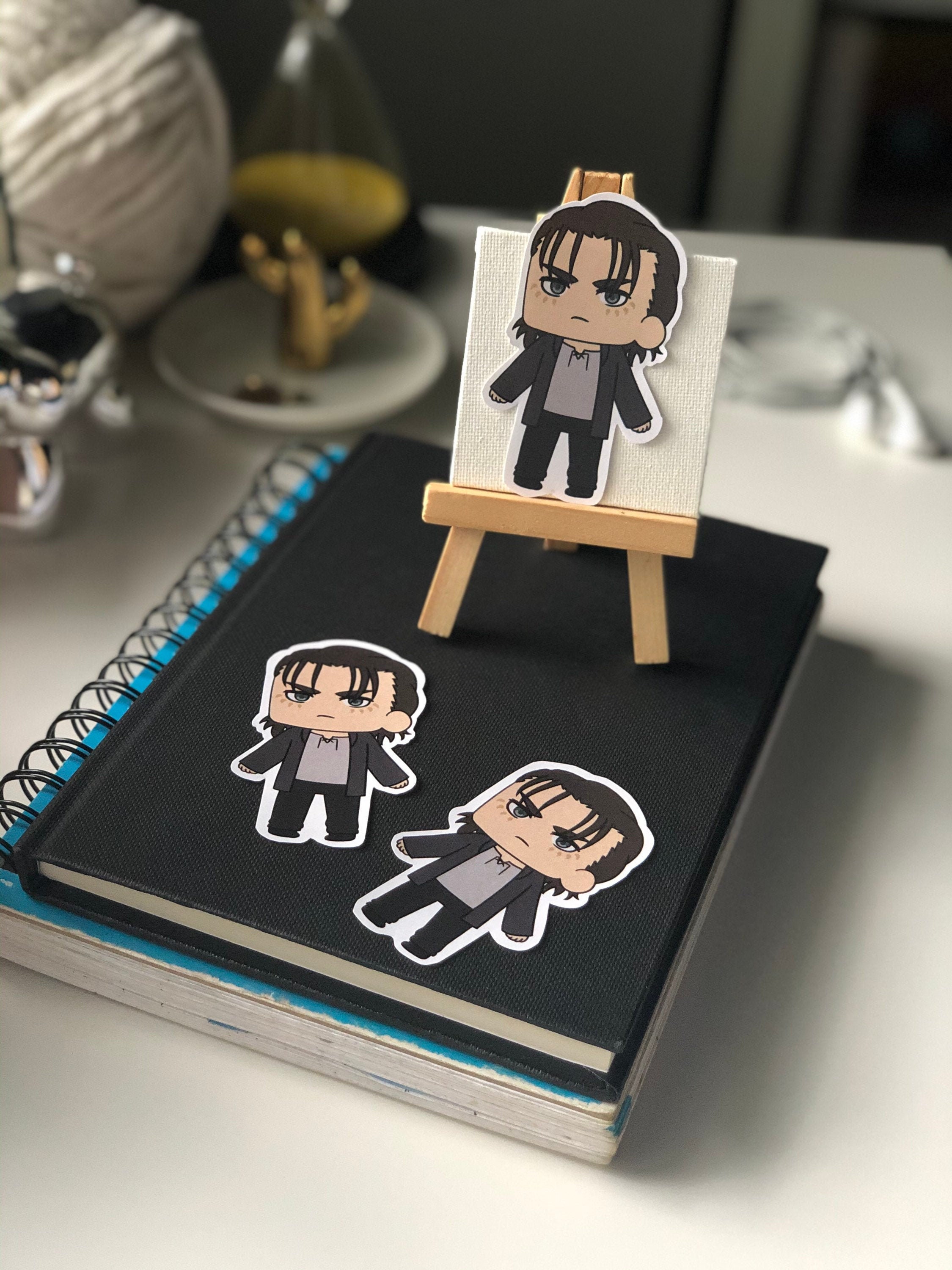 Eren Jeager chibi Sticker Attack on Titan | Etsy