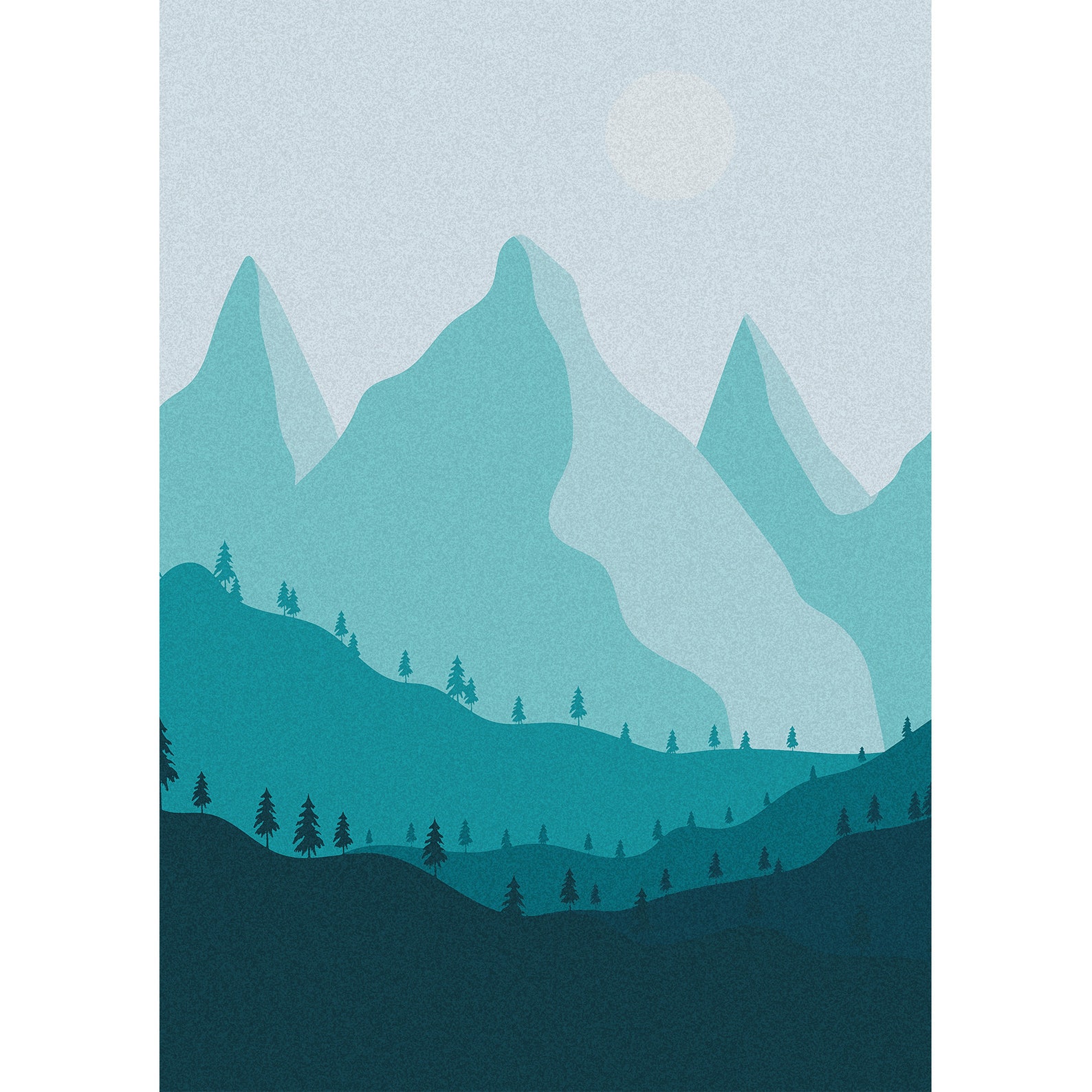 Nature Scenery Digital Download Art Gift Forest Poster Etsy UK