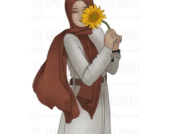 Islamic Sublimation Design, Hijabi Girl Png, Hijabi Sublimation, Hijabi Design, Muslim Women Clipart, Hijabi Sublimation, Girl Illustration