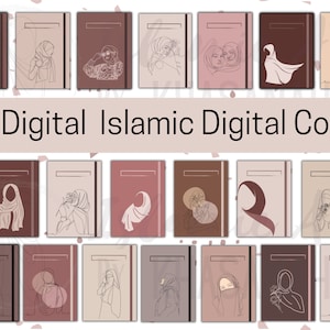 20 Couverture de carnet numérique islamique | Couverture islamique Goodnotes | Planificateur hijab numérique | Couverture du planificateur numérique Hijab | Couverture du planificateur islamique 3