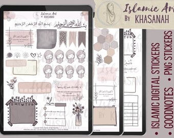 Islamic Goodnotes Stickers, Qur'an quote Stickers, Hijab Digital Stickers, Arabic Stickers, Bismillah Stickers, Goodnotes Stickers, Islamic2