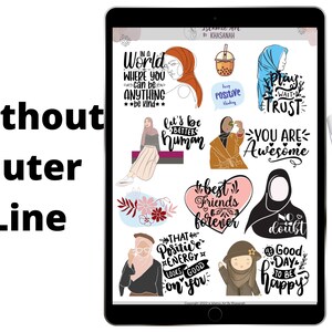 May include: A digital illustration of a set of stickers featuring various designs and quotes. The stickers feature a variety of colors, including pink, blue, green, and brown. The stickers include quotes such as "Let's be better human", "Play wait trust", "You are awesome", "Best friends forever", "That positive energy looks good on you", and "Good day to be happy".