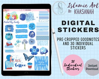 Islamic Digital Planner Stickers, Islamic Goodnotes Stickers, Hijab Digital Stickers, Muslimah Digital Stickers, Goodnotes Stickers, Islam 3