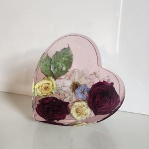 Heart Resin Flowers