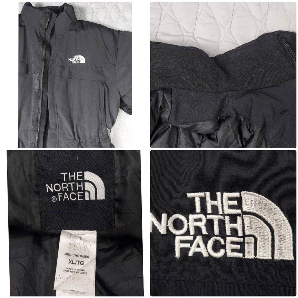 Vintage The North Face 550 Puffer Jacket Black | Etsy