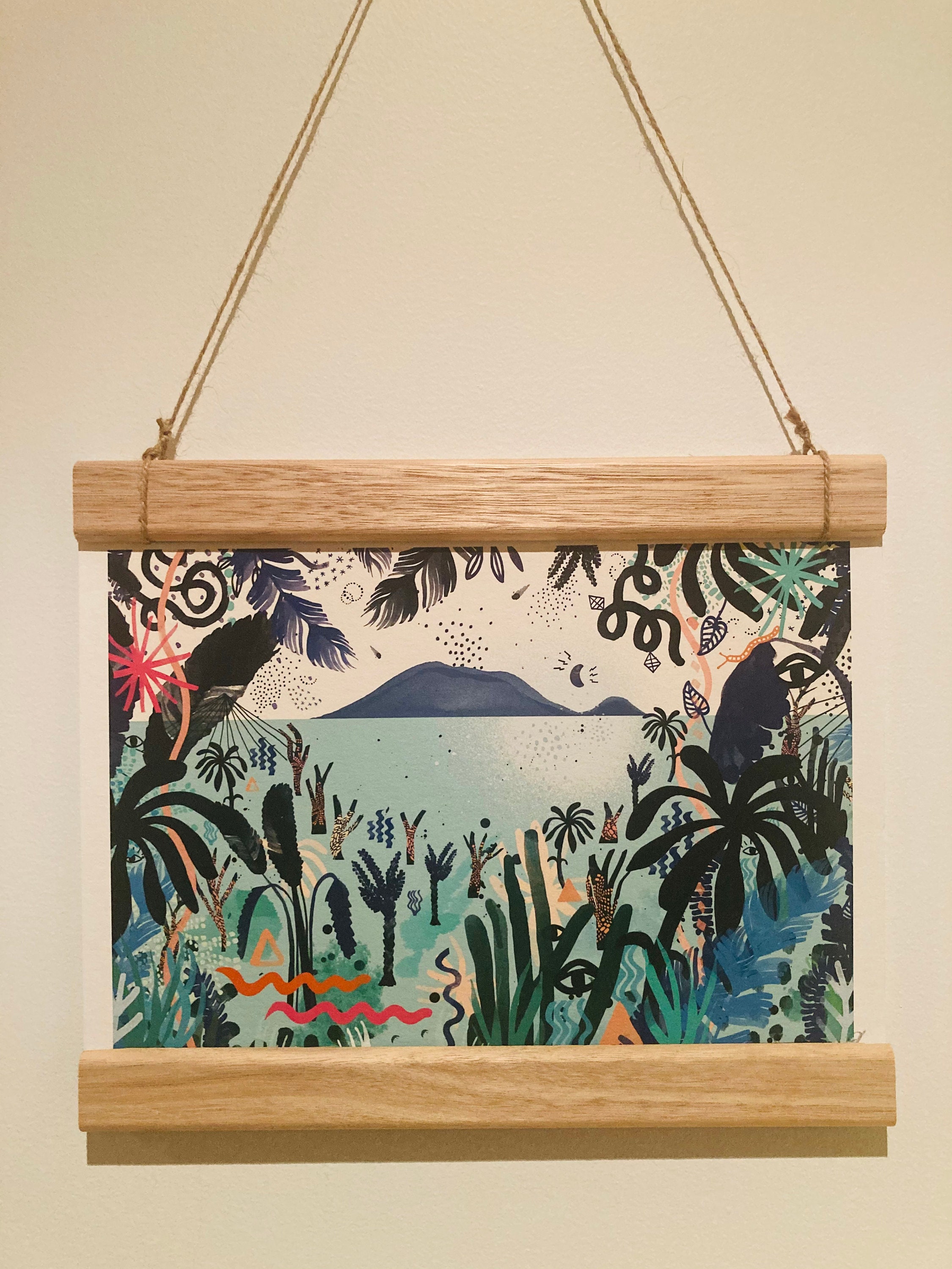 Simple timber hanging poster frame Etsy