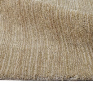 Jute Rug Handloom Brown Rug 2' X 3' Modern Scandinavian Solid Small Carpet Natural Rug Rugs image 3