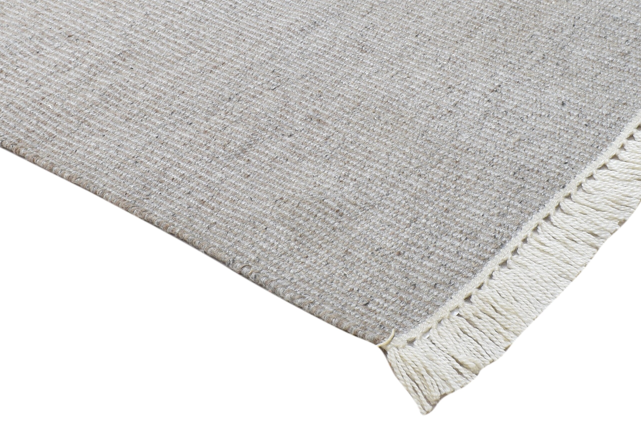 Wool / nylon grey rug 2x3 modern hand woven scandinavian solid Etsy