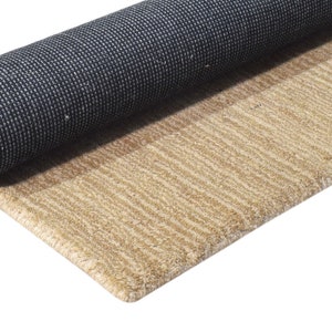 Jute Rug Handloom Brown Rug 2' X 3' Modern Scandinavian Solid Small Carpet Natural Rug Rugs image 9