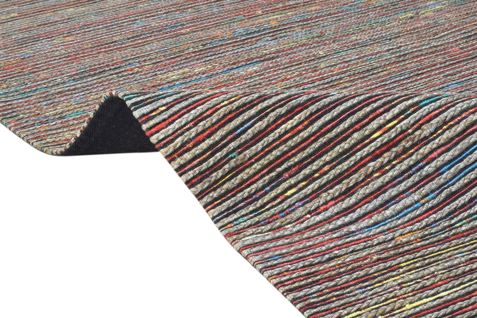 Home & Living Wool Multi Color Rug 5X7 Modern Jacquard Loom ...