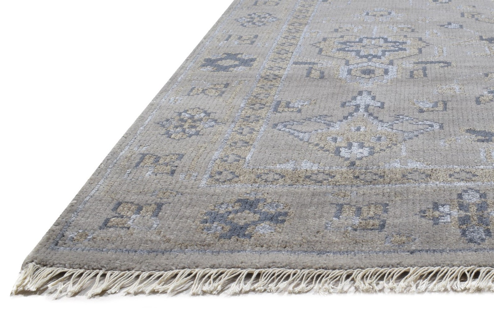 Wool / silk dark grey rug 5x8 persian hand knotted oushak Etsy