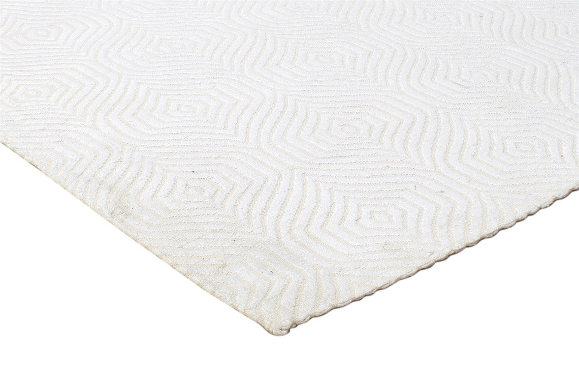 Art Silk Rug Offwhite Rug 5X7 Modern Jacquard Loom Etsy