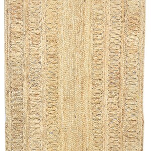 Jute Rug Beige Rug 3' X 9' Modern Hand Woven Scandinavian Solid Room Size Carpet Natural Rug Rugs image 2