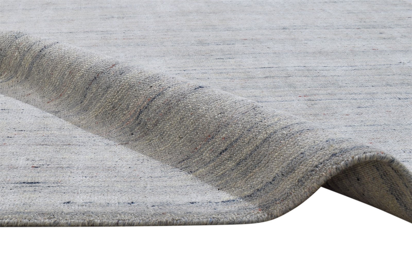 Wool / Silk Silver Rug 5X6 Modern Handloom Scandinavian Solid Etsy