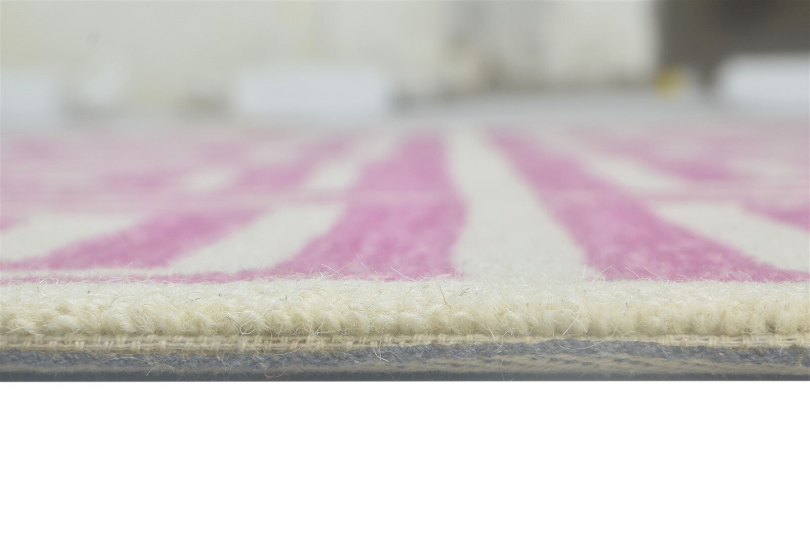 Wool Pink Rug 5X8 Modern Hand Tufted Scandinavian Geometric Etsy