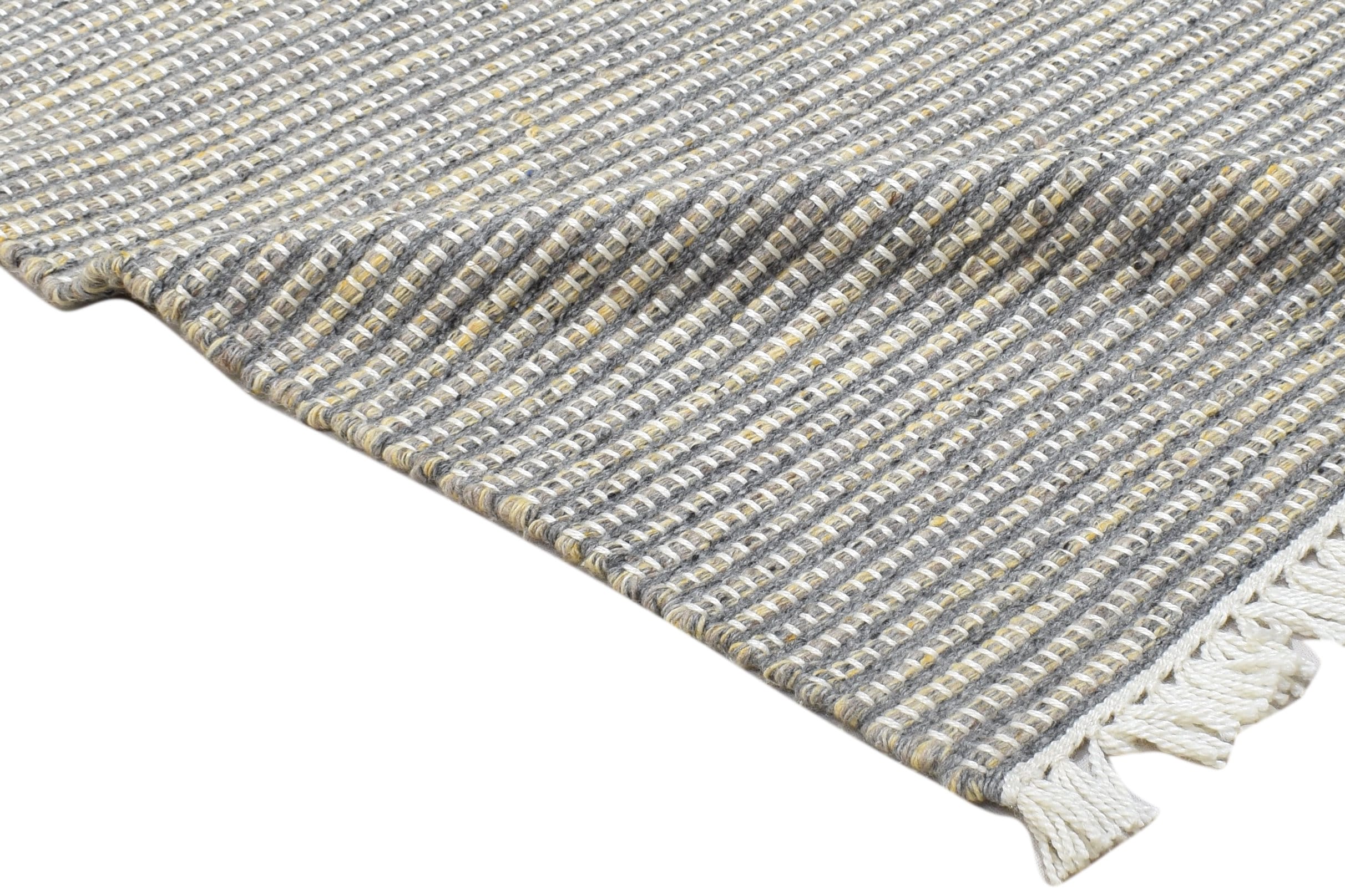 Wool / nylon grey rug 2x3 modern hand woven scandinavian Etsy