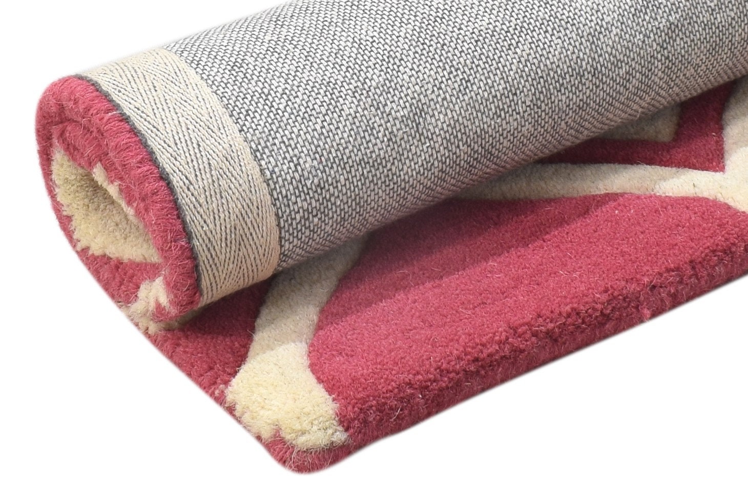 Wool Pink Rug 2' X 2' Modern Hand Tufted Moroccan Etsy