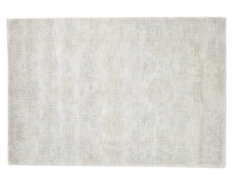 Hand Tufted Grey Wool Rug 5' X 8' Persien Oushak Oriental Room Size Carpet