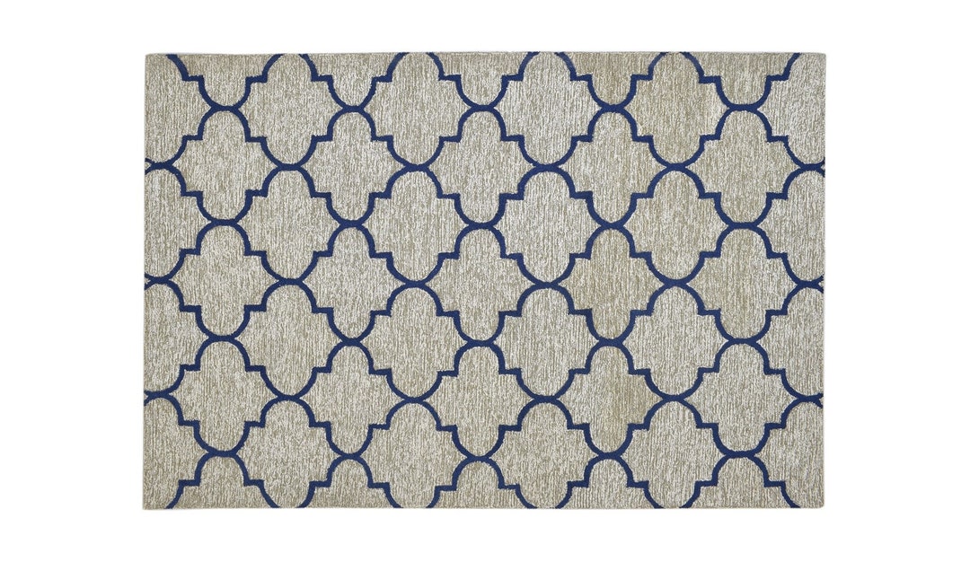 Hand Tufted Grey Wool Rug 5' X 8' Modern Moroccan Etsy UK