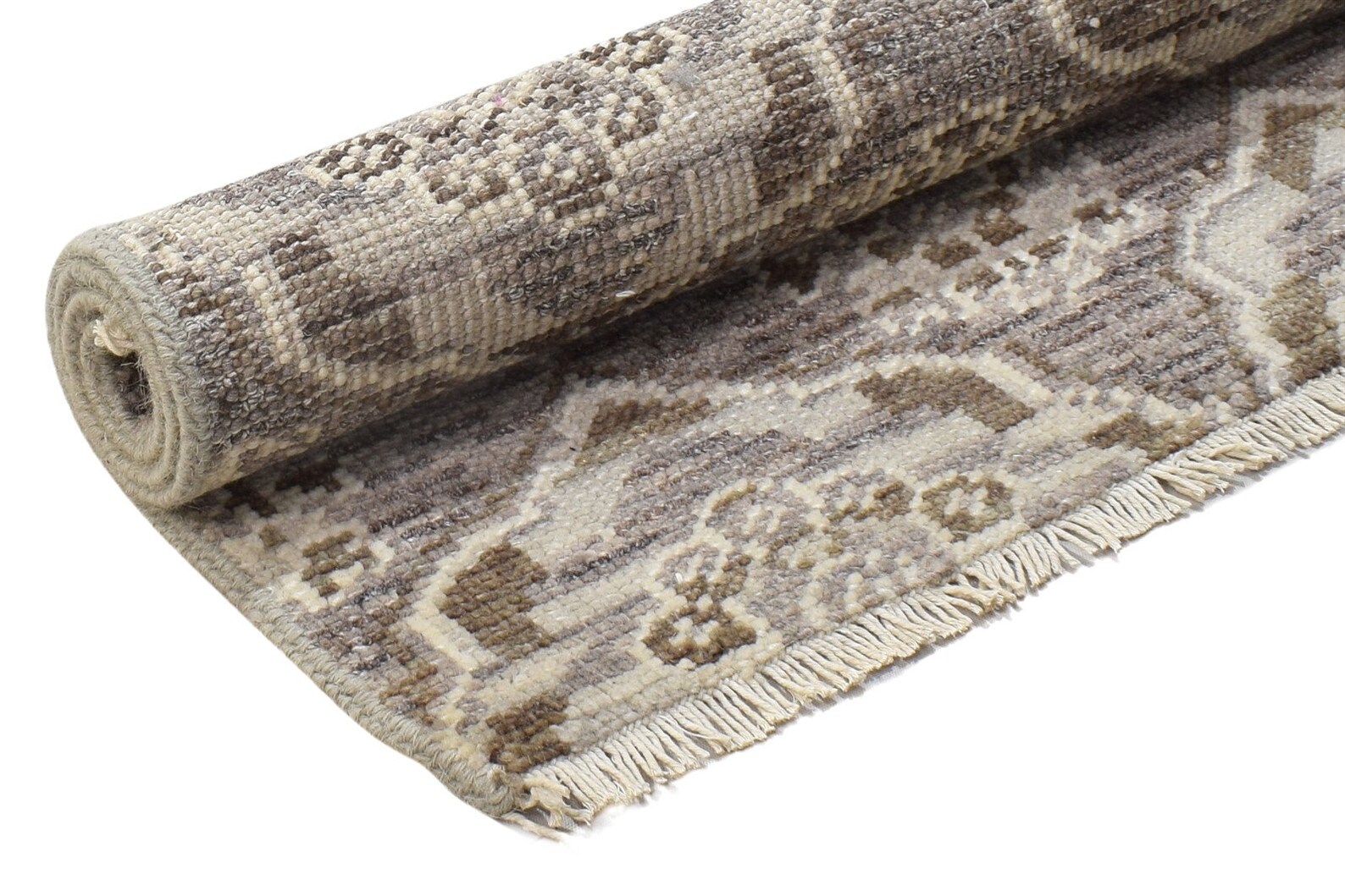 Wool Beige Rug 2' X 3' Modern Hand Knotted Moroccan Etsy