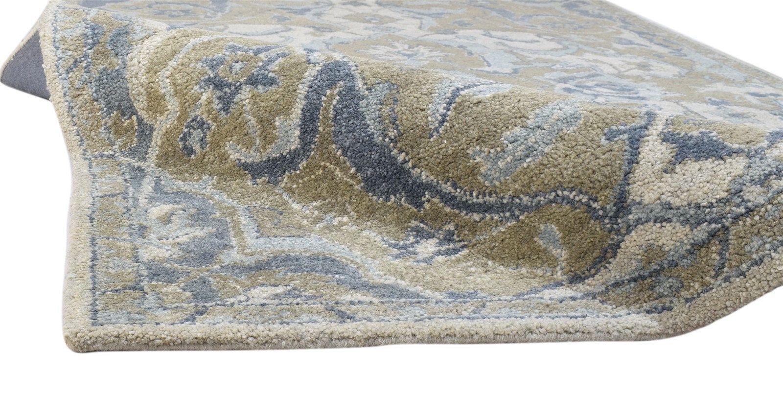 Wool Brown Rug 5' X 8' Hand Tufted Kashan Oriental | Etsy