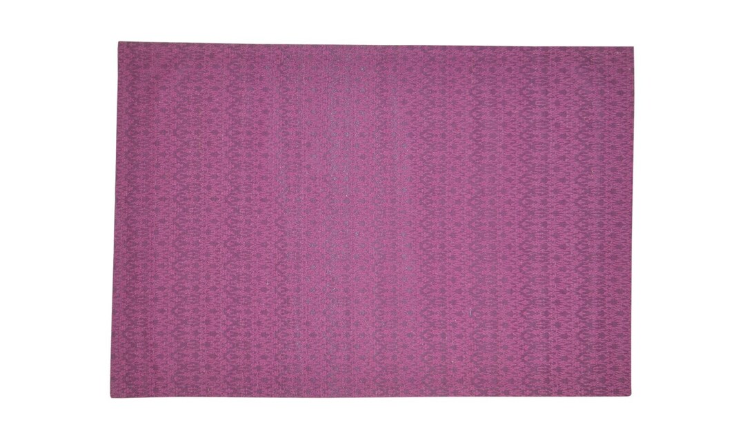 Wool / Art Silk Rug Purple Rug 5X7 Modern Jacquard Loom French Floral