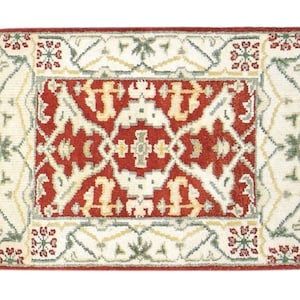 2x3 Turkish Beige Rug, Rust Small Area Rugs 3x5 4x6 Traditional Vintag –  Fame