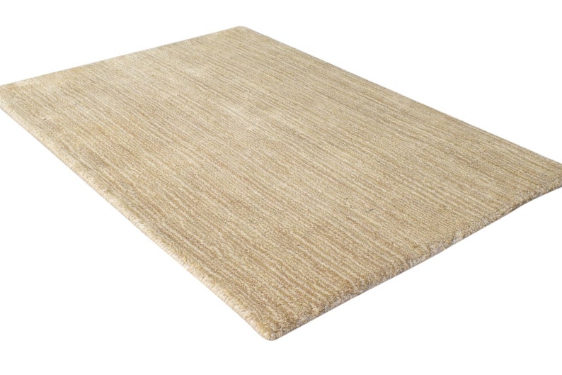 Jute Rug Handloom Brown Rug 2' X 3' Modern Scandinavian Solid Small Carpet Natural Rug Rugs image 5