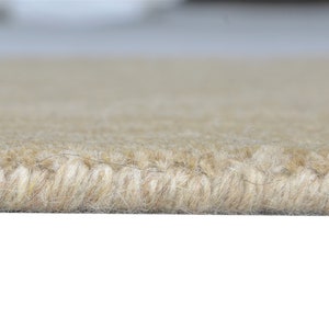 Jute Rug Handloom Brown Rug 2' X 3' Modern Scandinavian Solid Small Carpet Natural Rug Rugs image 7