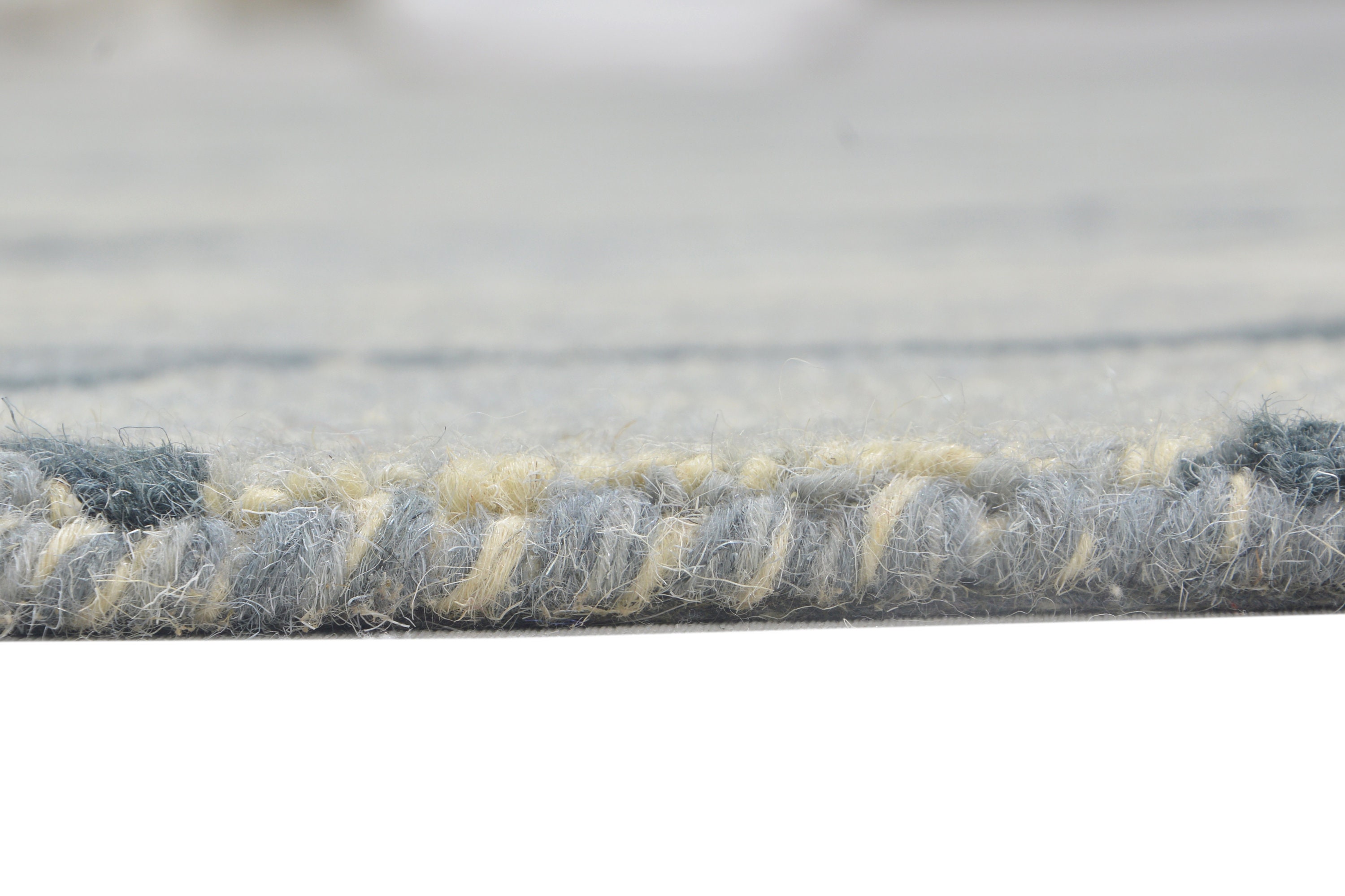 Wool grey rug 5x8 modern hand tufted moroccan geometric room Etsy