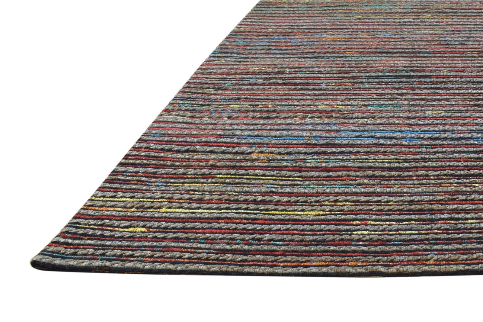 Home & Living Wool Multi Color Rug 5X7 Modern Jacquard Loom ...