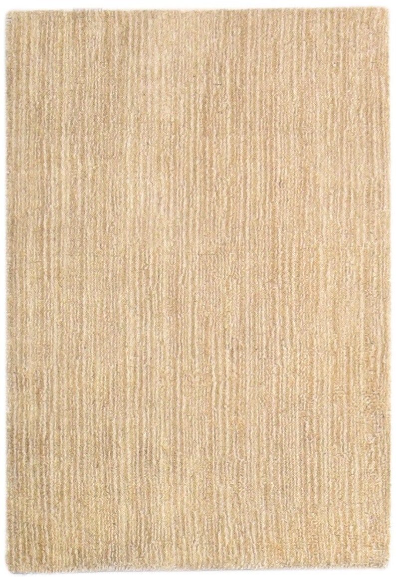 Jute Rug Handloom Brown Rug 2' X 3' Modern Scandinavian Solid Small Carpet Natural Rug Rugs image 1