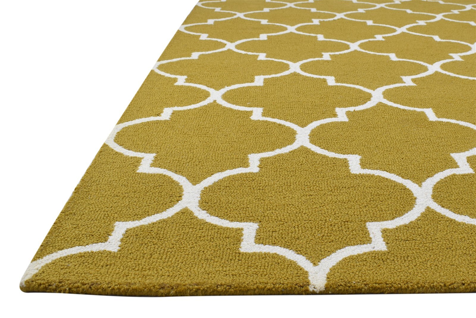 Wool Gold Rug 5' X 8' Modern Hand Tufted Moroccan Etsy