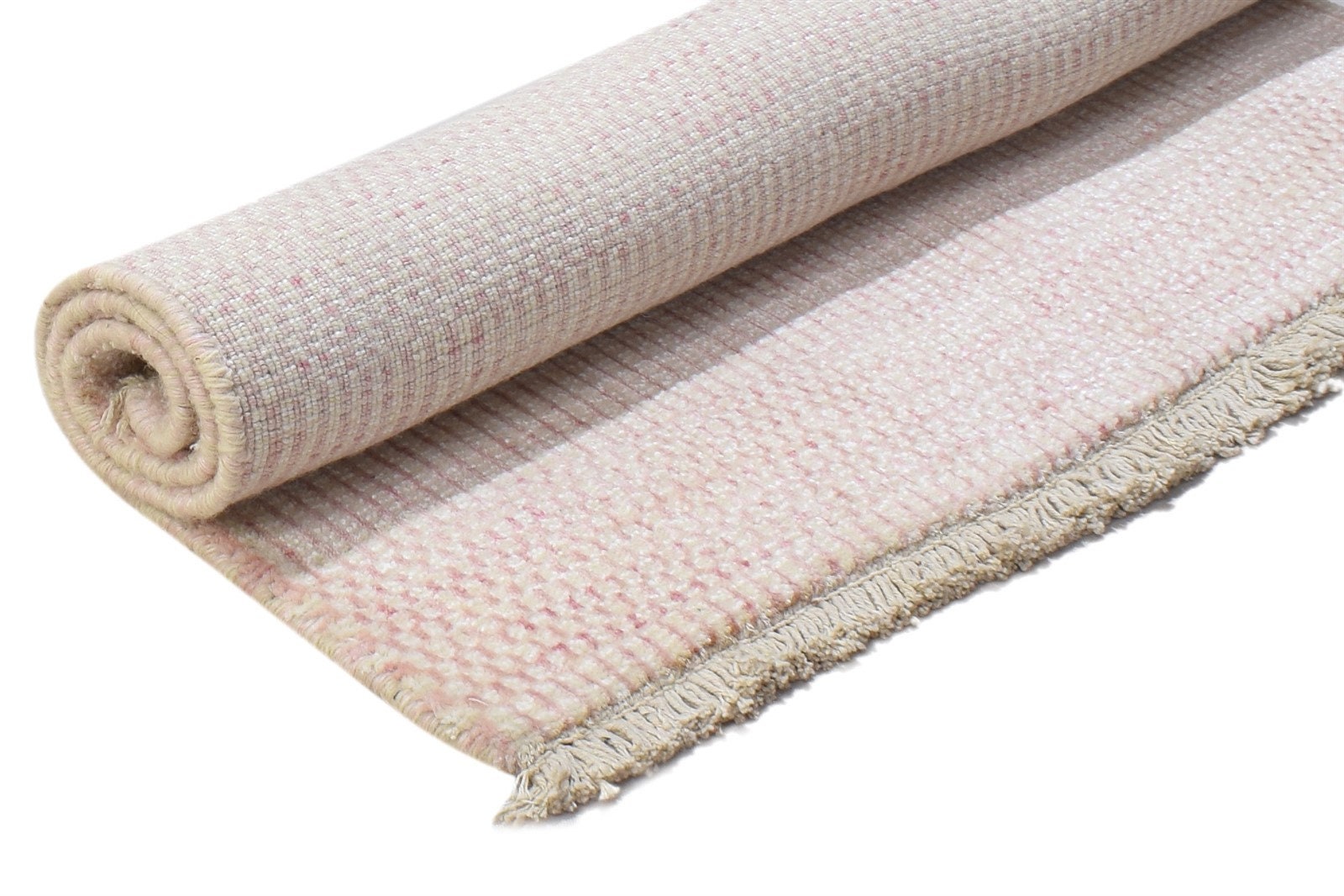 Wool / Silk Pink Rug 2X3 Modern Hand Knotted Scandinavian Etsy
