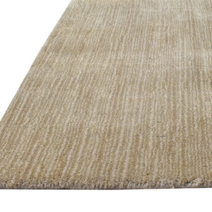 Jute Rug Handloom Brown Rug 2' X 3' Modern Scandinavian Solid Small Carpet Natural Rug Rugs image 2