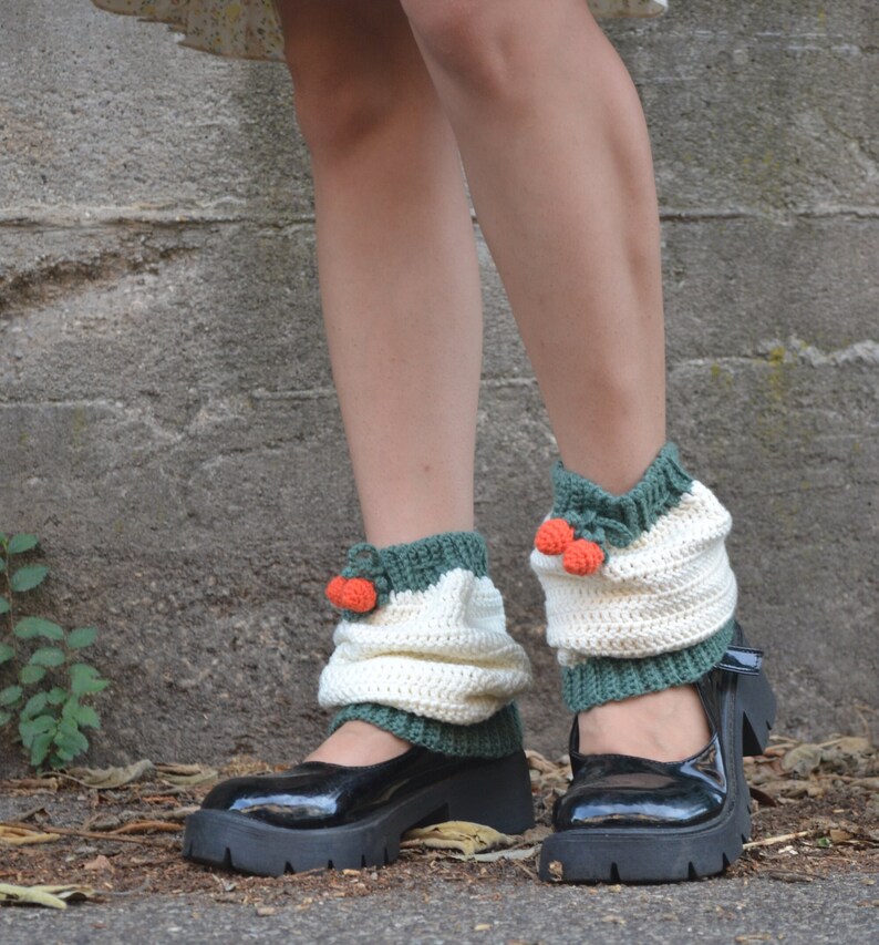 Crochet Strawberry Leg Warmers Etsy