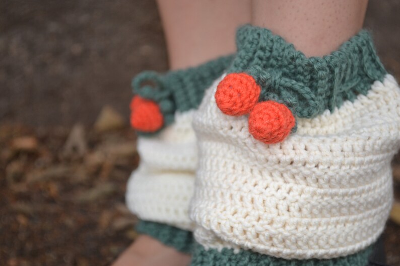 Crochet Strawberry Leg Warmers Etsy
