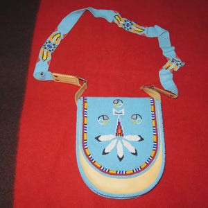 Beaded Medicine Wheel Purse: Indigenous Handmade Czech Beadwork