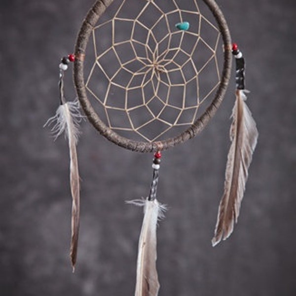 Native American made Dreamcatcher 2"-3" -4" and 6" Genuine Historically made with materials used close as to original